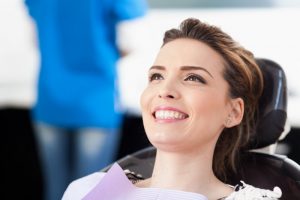 woman about to get veneers in Oklahoma City