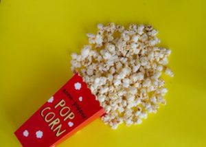 Box of movie popcorn